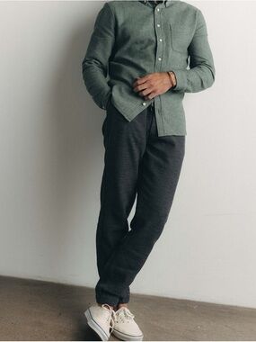 Taylor Stitch Charcoal Grey Textured Knit Beanie